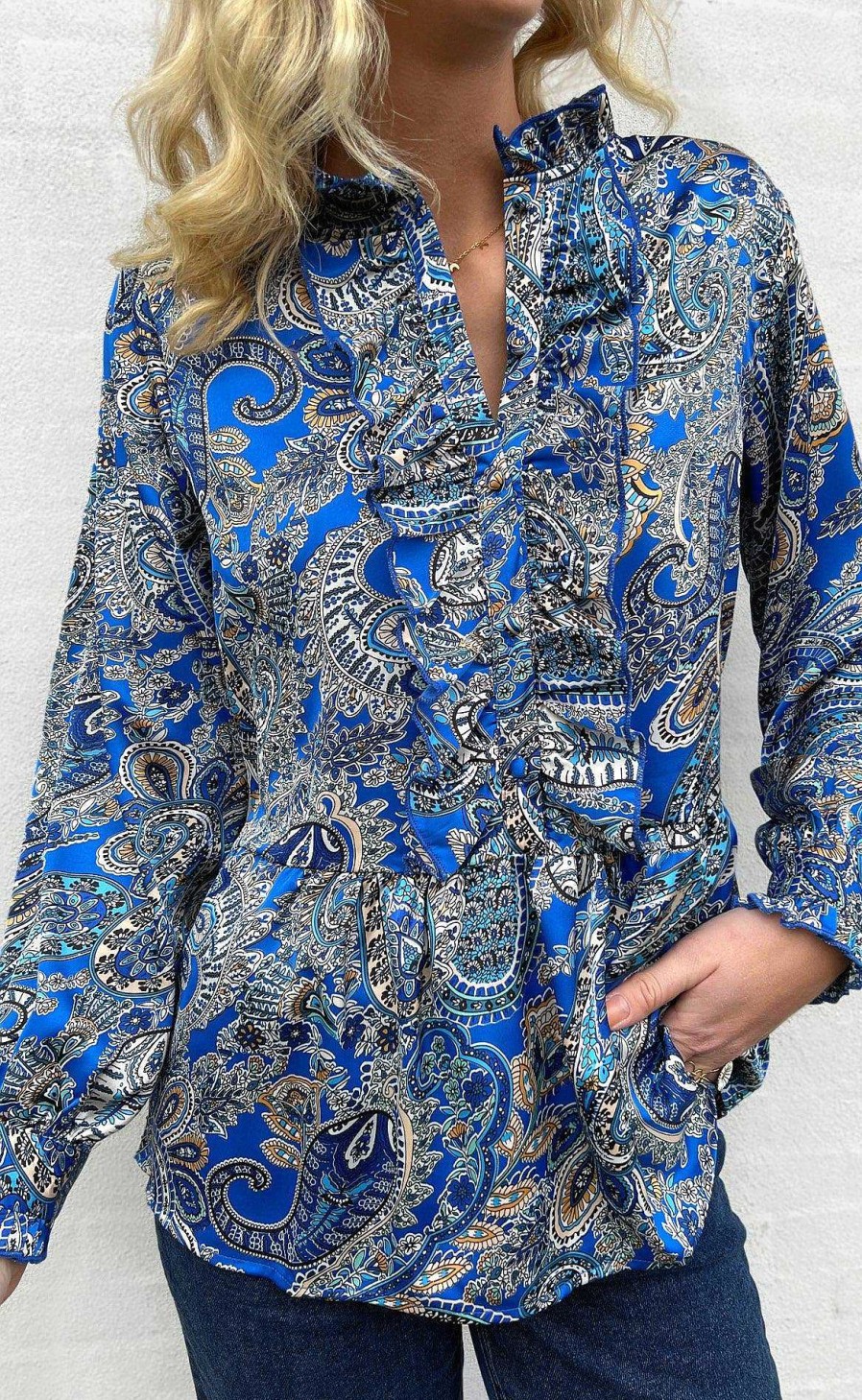 INA Copenhagen Ina Copenhagen Shirt - Evie - New Blue Paisley | Shirts