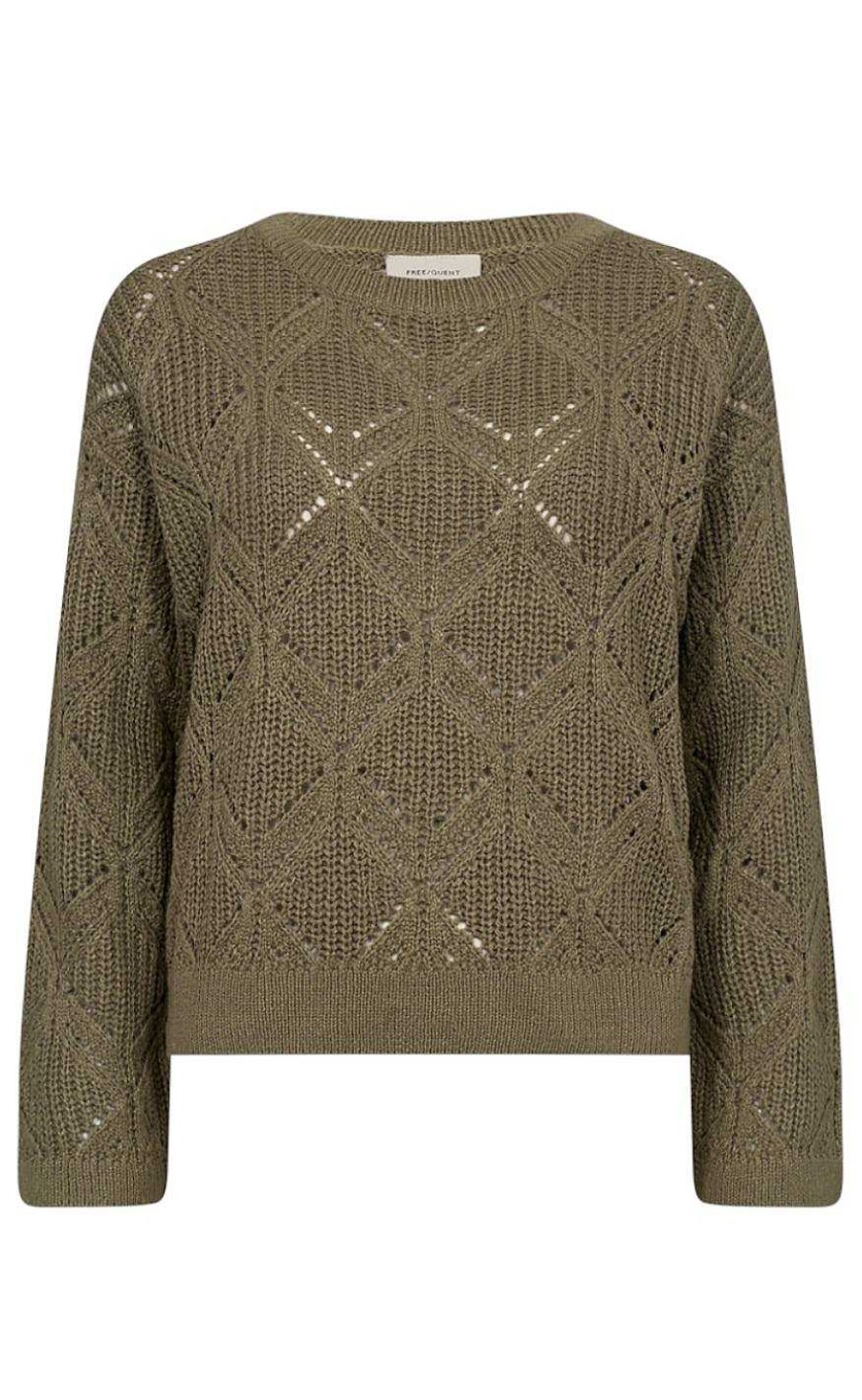 FreeQuent Freequent Pullover - Jazz - Deep Lichen Green Mel | Knitwear & Sweat