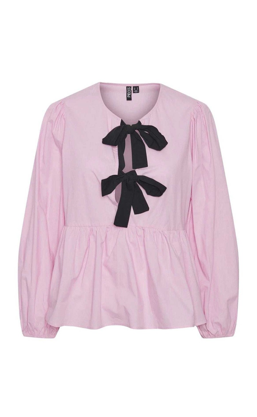 PIECES Pieces Blouse - Golly Bow - Fairy Tale Black Bows | Blouses