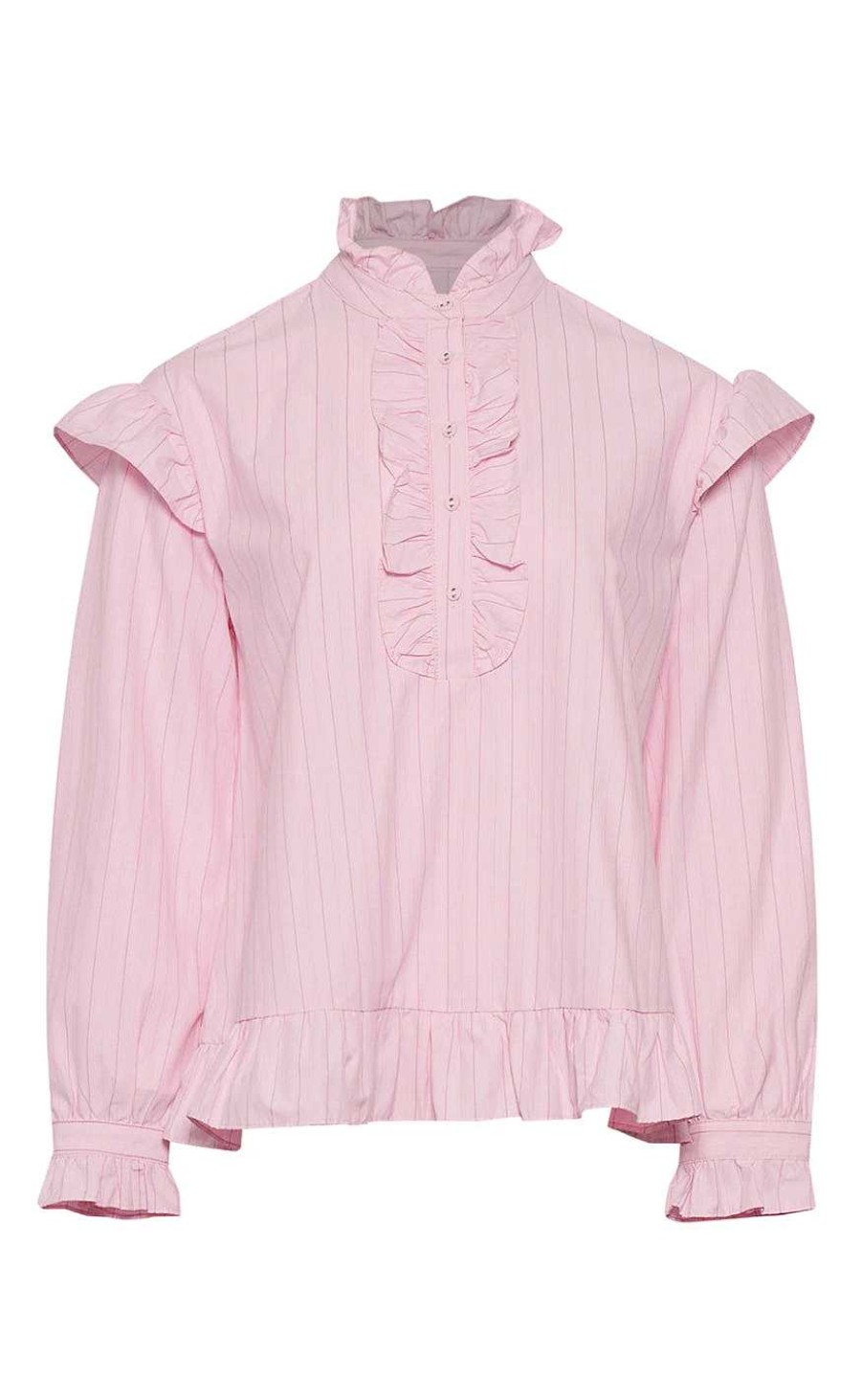 NOELLA Noella Blouse - Sally - Light Pink Stripe | Blouses