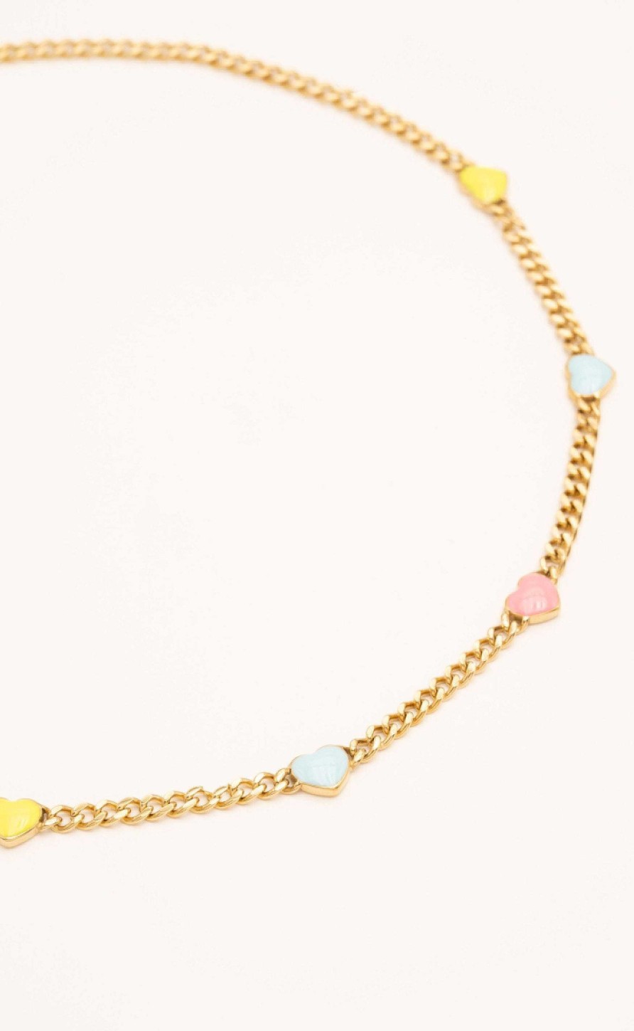 Smykkeli Copenhagen Jewelry Copenhagen Necklace - Sydney - Rainbow Hearts | Jewelry