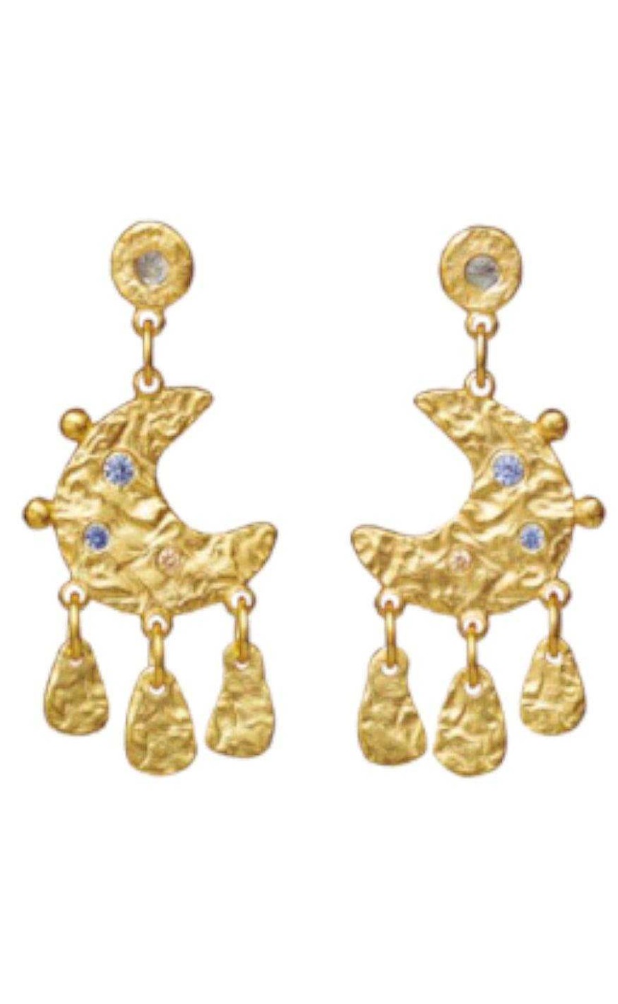 Maanesten Moonstone Earrings - Julietta - Gold | Jewelry