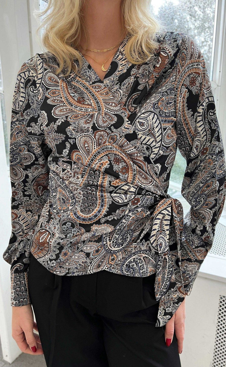 INA Copenhagen Ina Copenhagen Blouse - Josse - Paisley Night | Blouses