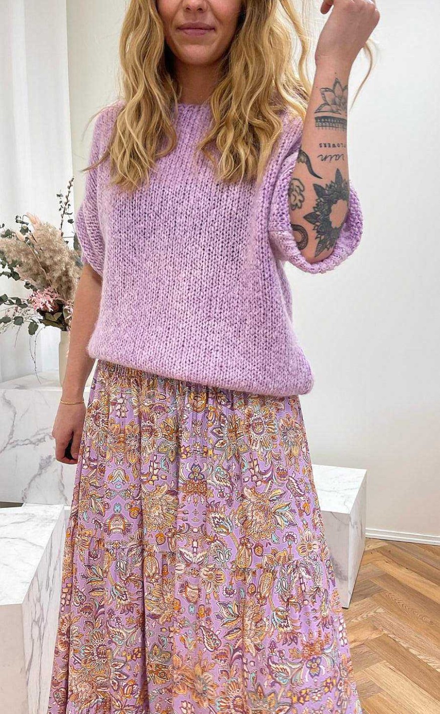 Marta Du Chateau Marta Du Chateau Skirt - 5201 / 5849 - Lilac | Skirts