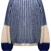 NOELLA Noella Sweater - Liana - Cream/Cobalt Blue | Knitwear & Sweat