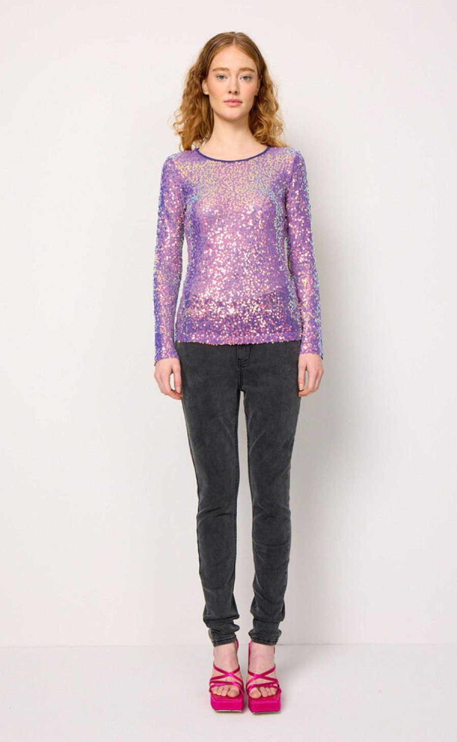 HunKøn Hunkon Blouse - Aya Sequin - Purple | Blouses