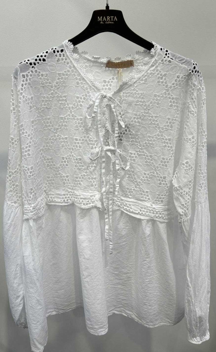 Marta Du Chateau Marta Du Chateau Blouse - 6129 Aurora - White | Blouses