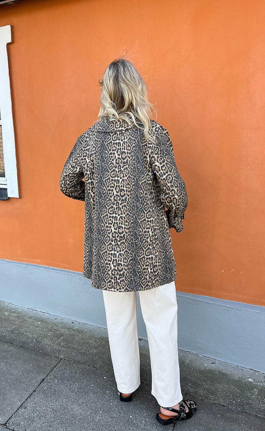 INA Copenhagen Ina Copenhagen Trenchcoat - Jessica - Leopard | Jackets & Coats