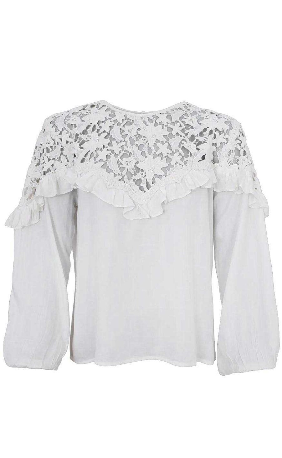 Black Colour Black Color Blouse - Jolanda - White | Blouses