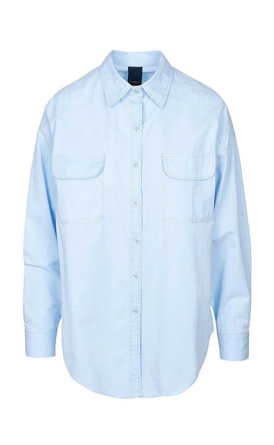 One Two Luxzuz One Two Luxzuz Shirt - Soffie - Chambray Blue | Shirts