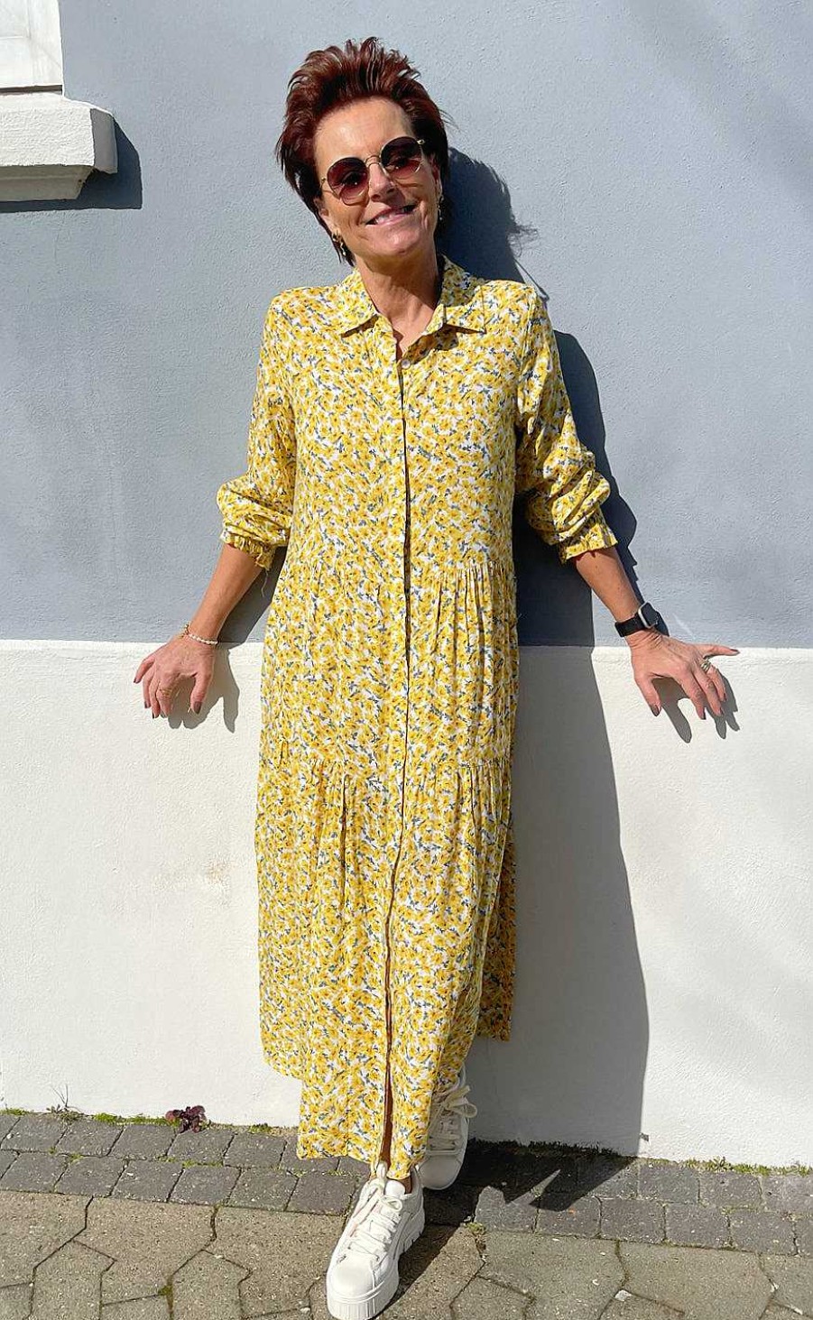 INA Copenhagen Ina Copenhagen Dress - Anna - Yellow Flower | Dresses