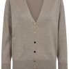 FreeQuent Freequent Cardigan - Katie - Desert Taupe Melange | Cardigans