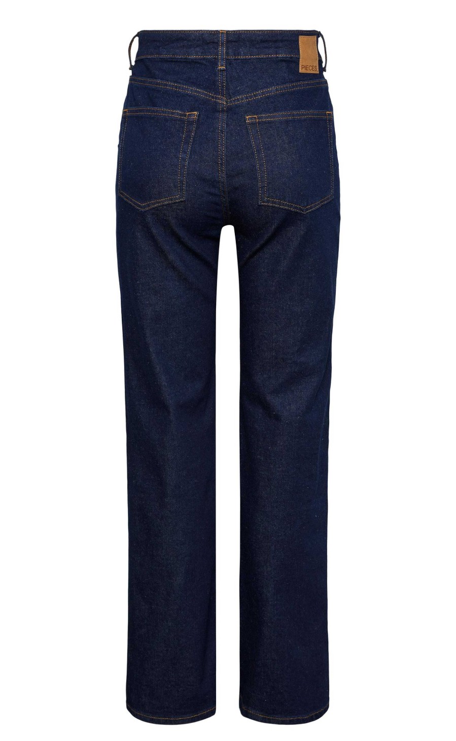 PIECES Pieces Pants - Holly Wide - Dark Blue Denim | Trousers & Jeans