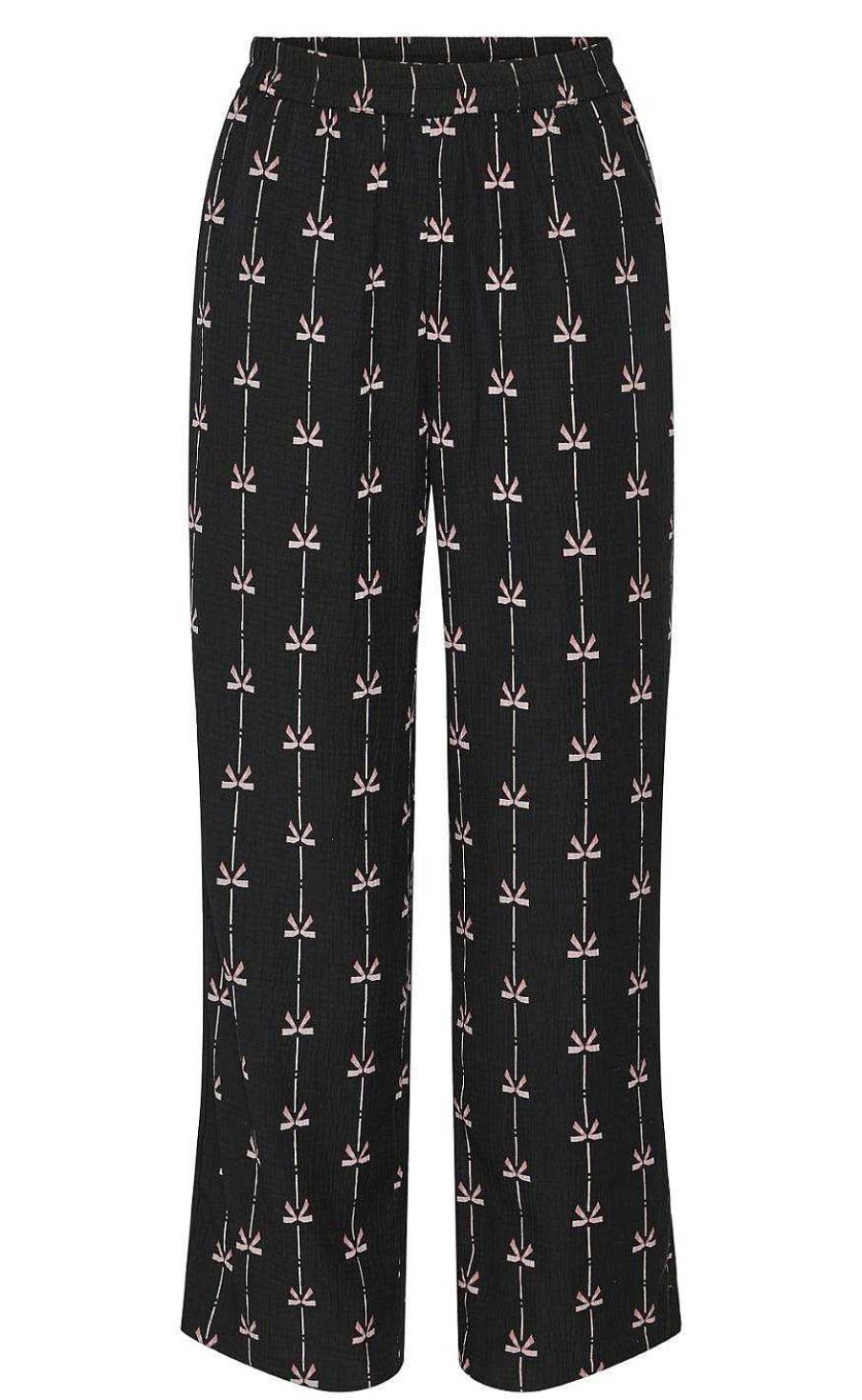 PIECES Pieces Pants - Bow - Black Bows | Trousers & Jeans