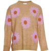 NOELLA Noella Sweater - Raya - Sand/Lavender Flower | Knitwear & Sweat