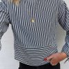 INA Copenhagen Ina Copenhagen Blouse - Cornelia - Black / White Stripe (Reversible) | Blouses