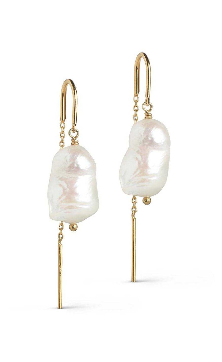 ENAMEL Copenhagen Enamel Copenhagen Earrings - Twin Pearls - Pearl | Jewelry