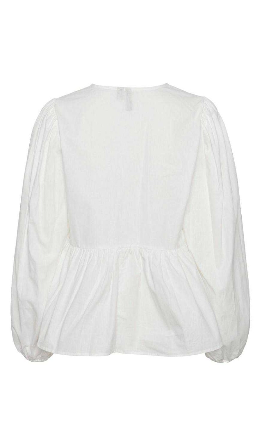 PIECES Pieces Blouse - Golly Bow - Bright White Black Bows | Blouses