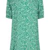 FreeQuent Freequent Dress - Adney - Pepper Green W. Off White | Dresses