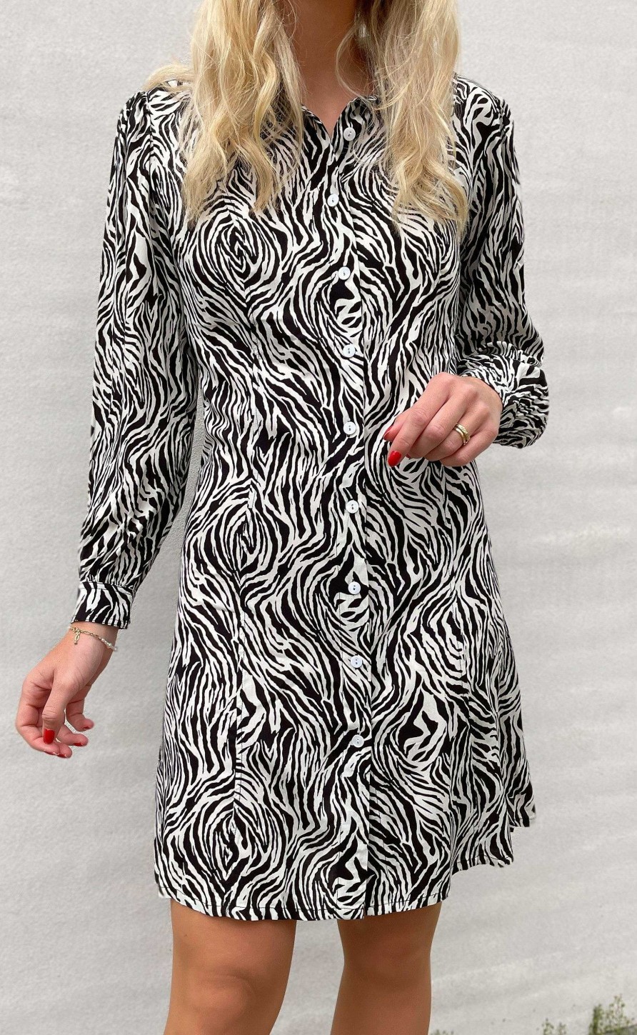 INA Copenhagen Ina Copenhagen Dress - Emma - White / Black Zebra | Dresses