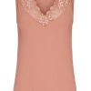 TIM u0026 SIMONSEN Tim & Simonsen Top - Belen V-Lace - Peach (Reversible) | T-Shirts & Tops