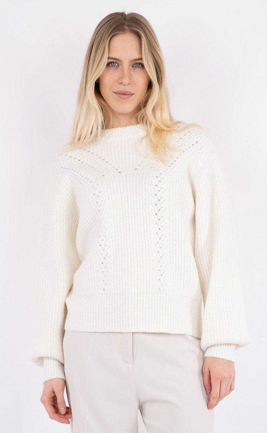 NEO NOIR Neo Noir Knit - Gimora - Off White | Knitwear & Sweat