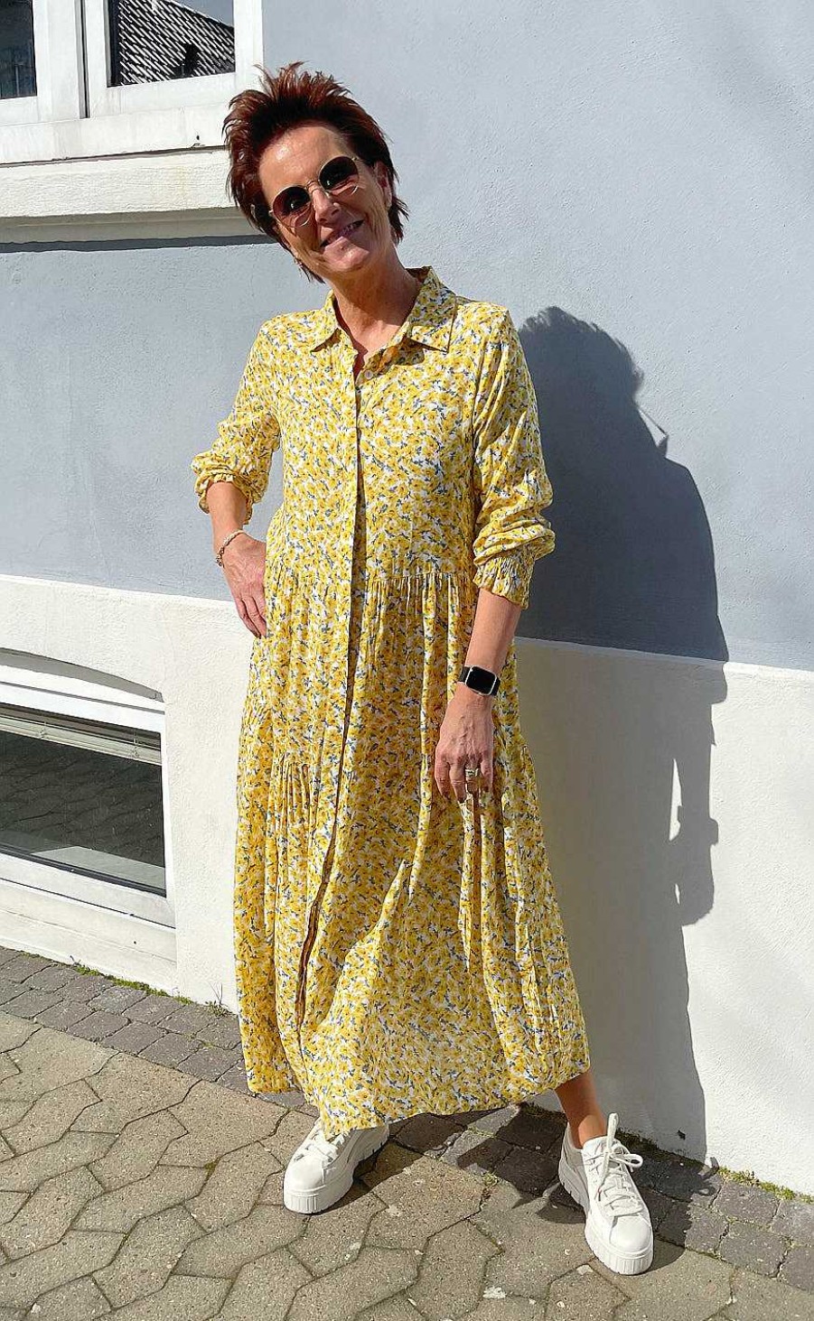 INA Copenhagen Ina Copenhagen Dress - Anna - Yellow Flower | Dresses