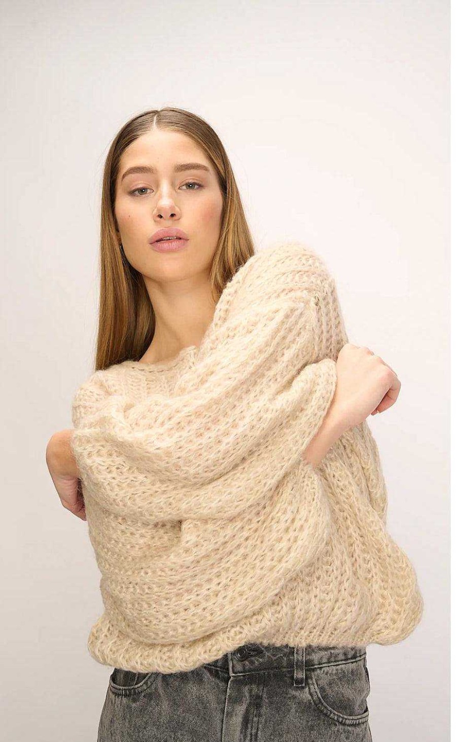 NOELLA Noella Sweater - Joseph - Beige | Knitwear & Sweat