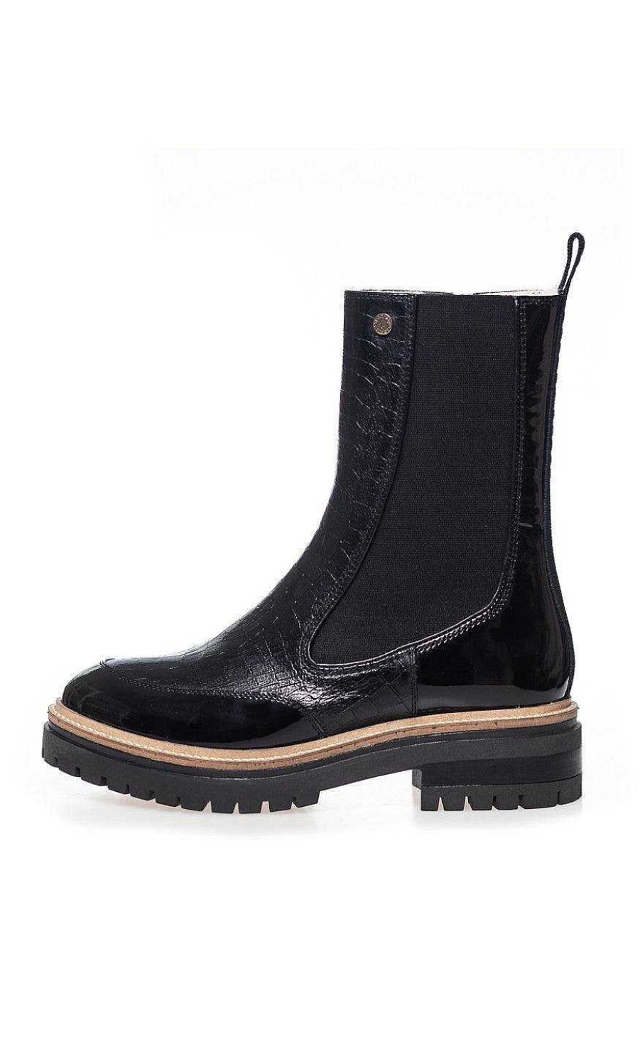 Copenhagen Shoes Copenhagen Shoes Boots - New Fall 23 Croco - Black Patent | Shoes, Boots & Sandals