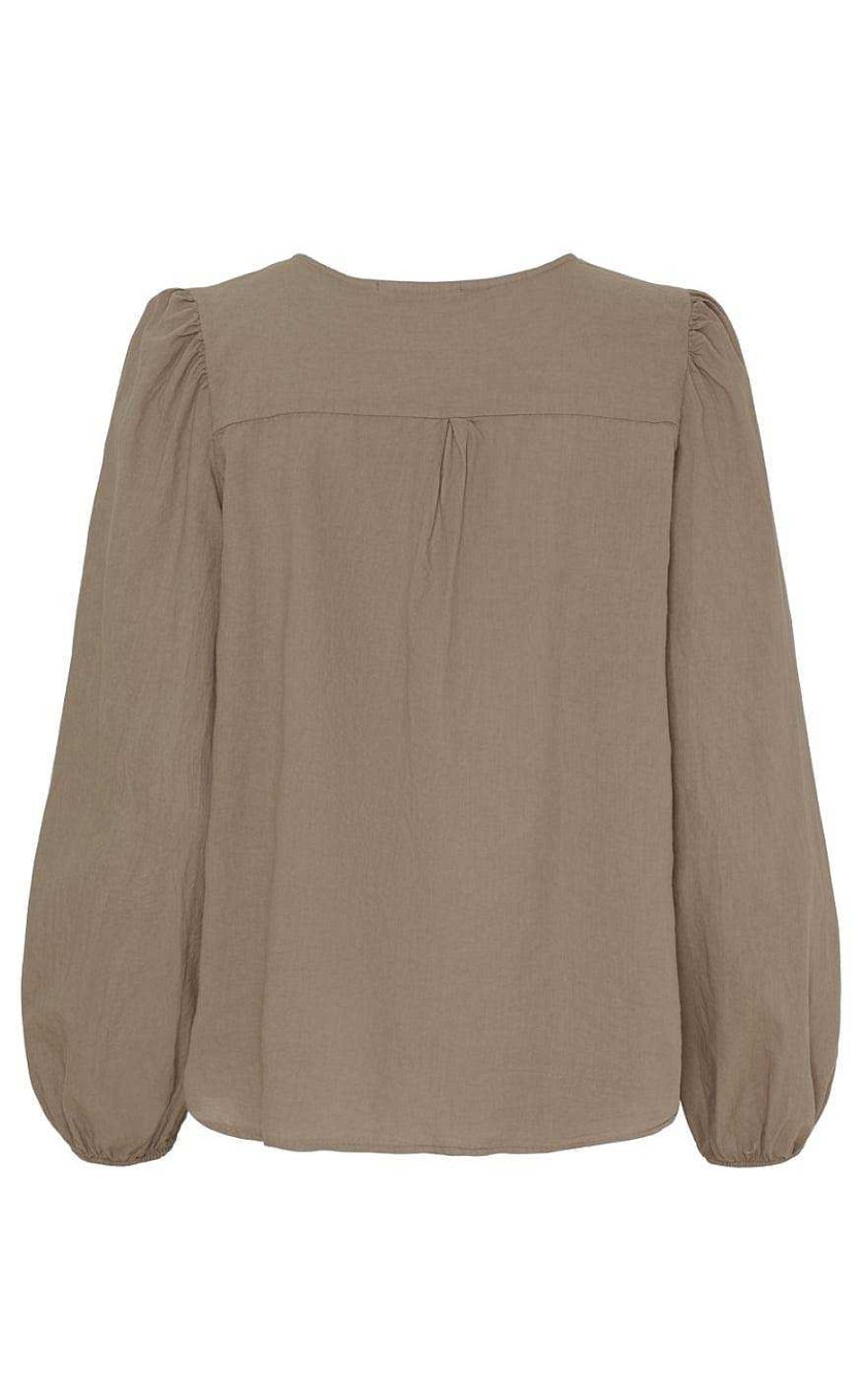 Marta Du Chateau Marta Du Chateau Blouse - 3181 Miriam - Fango | Blouses