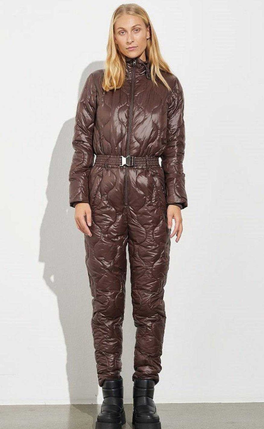 GLOBAL FUNK Global Funk Flight Suit / Thermal Suit - Elaina-G - Dark Coffee | Flight Suits