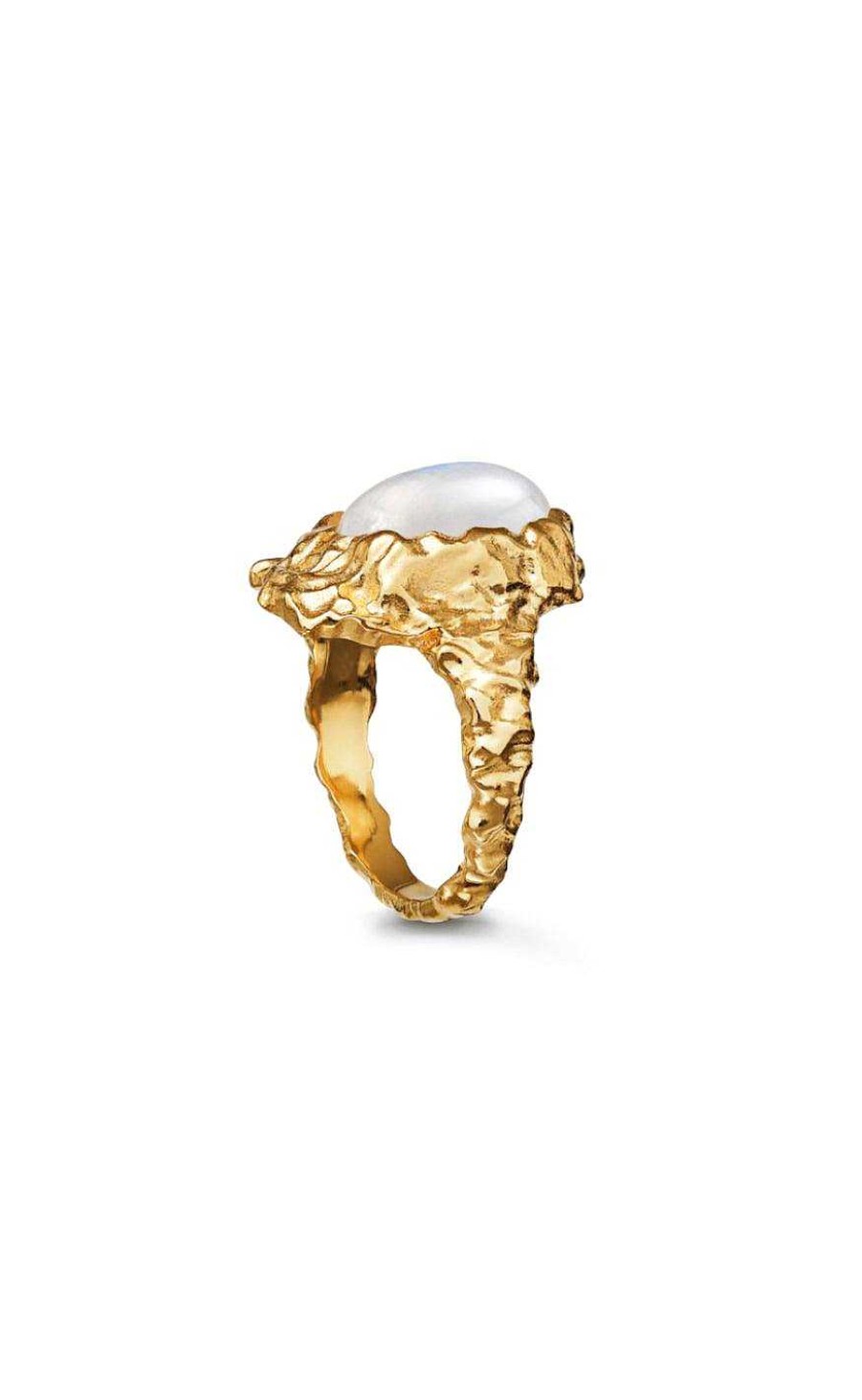 Maanesten Moonstone Ring - Goddess - Gold | Jewelry