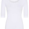 TIM u0026 SIMONSEN Tim & Simonsen Top - Frida Ss - Bianco | T-Shirts & Tops