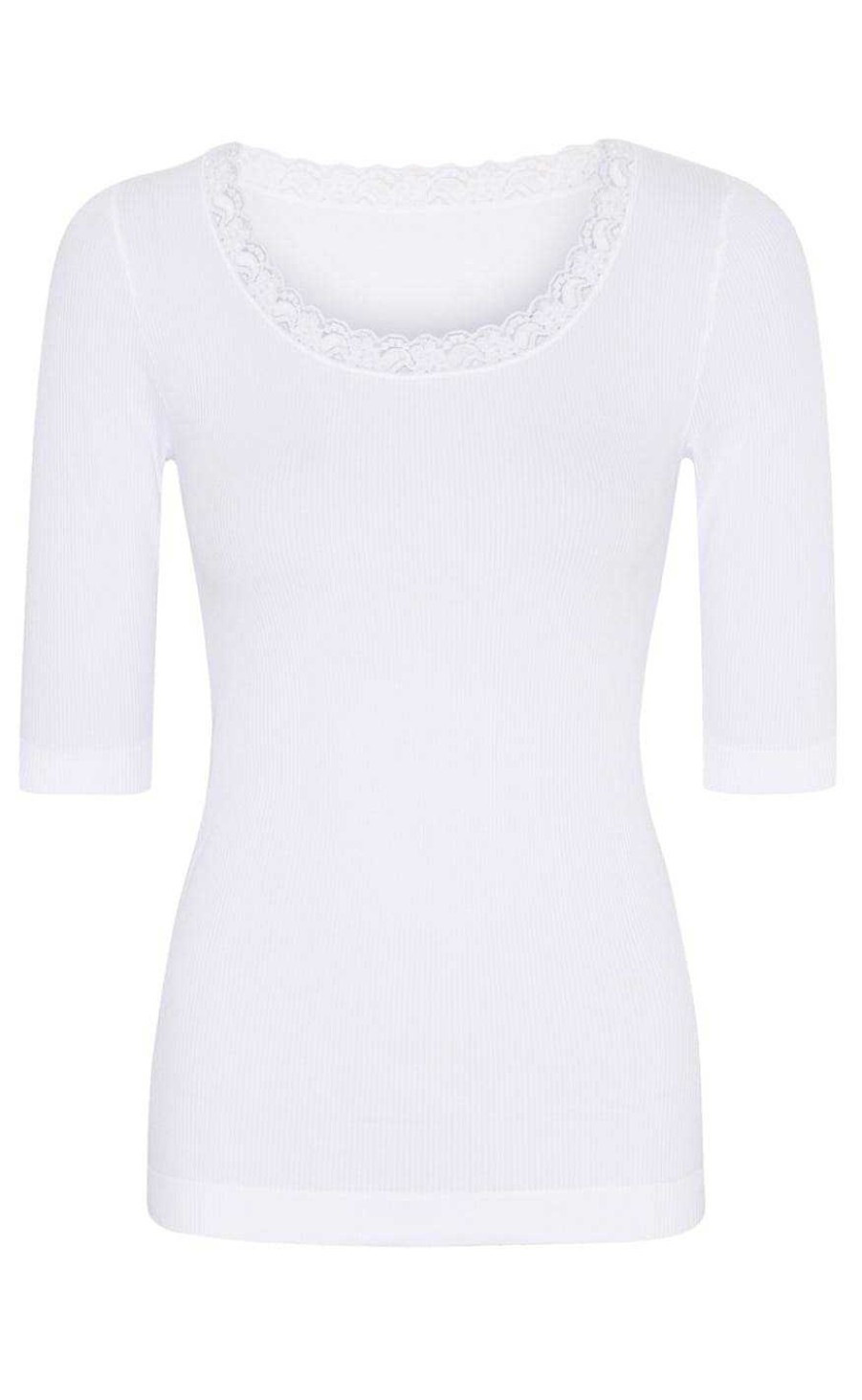 TIM u0026 SIMONSEN Tim & Simonsen Top - Frida Ss - Bianco | T-Shirts & Tops