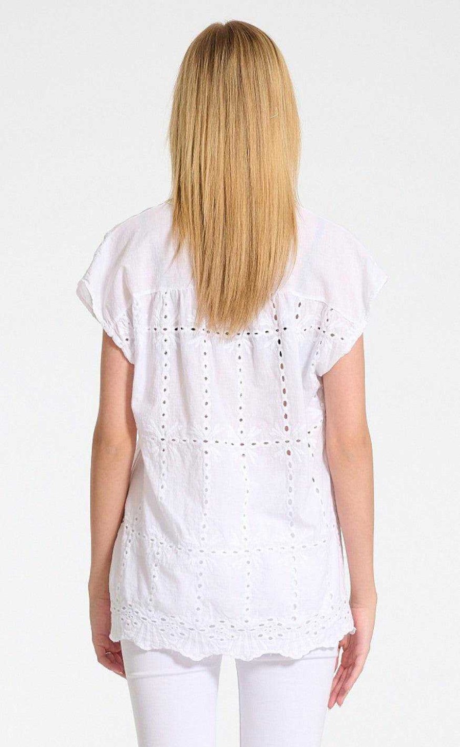 Marta Du Chateau Marta Du Chateau Blouse - 4440 Kassandra - White | Blouses