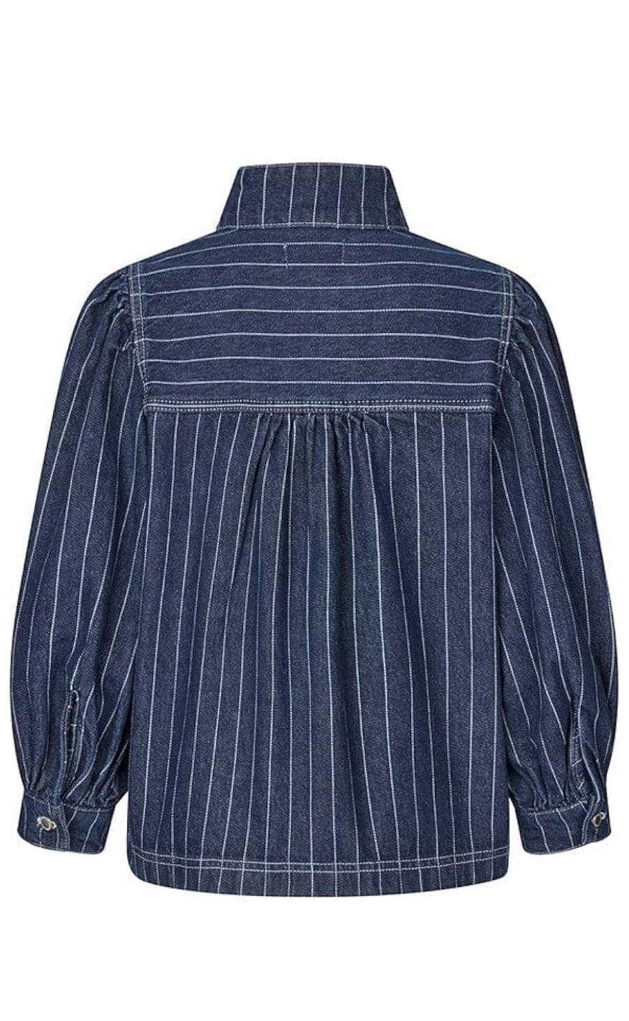 GLOBAL FUNK Global Funk Shirt - Nanaya-G - Navy Pinstripe | Shirts