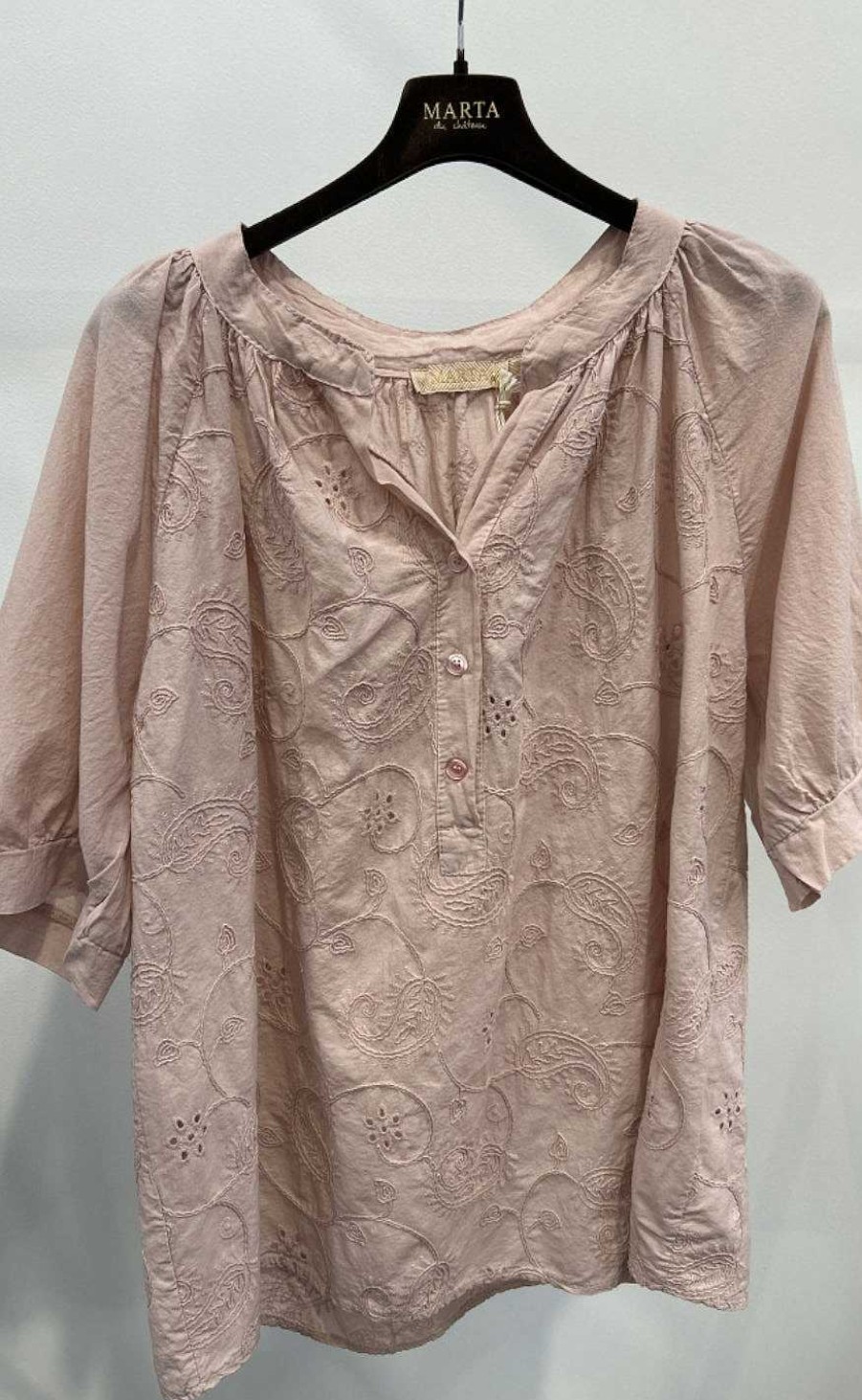 Marta Du Chateau Marta Du Chateau Blouse - 6165 Alicia - Rose | Blouses