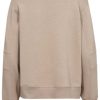 FreeQuent Freequent Pullover - Congratulations - Simply Taupe Melange W. Tofu | Knitwear & Sweat