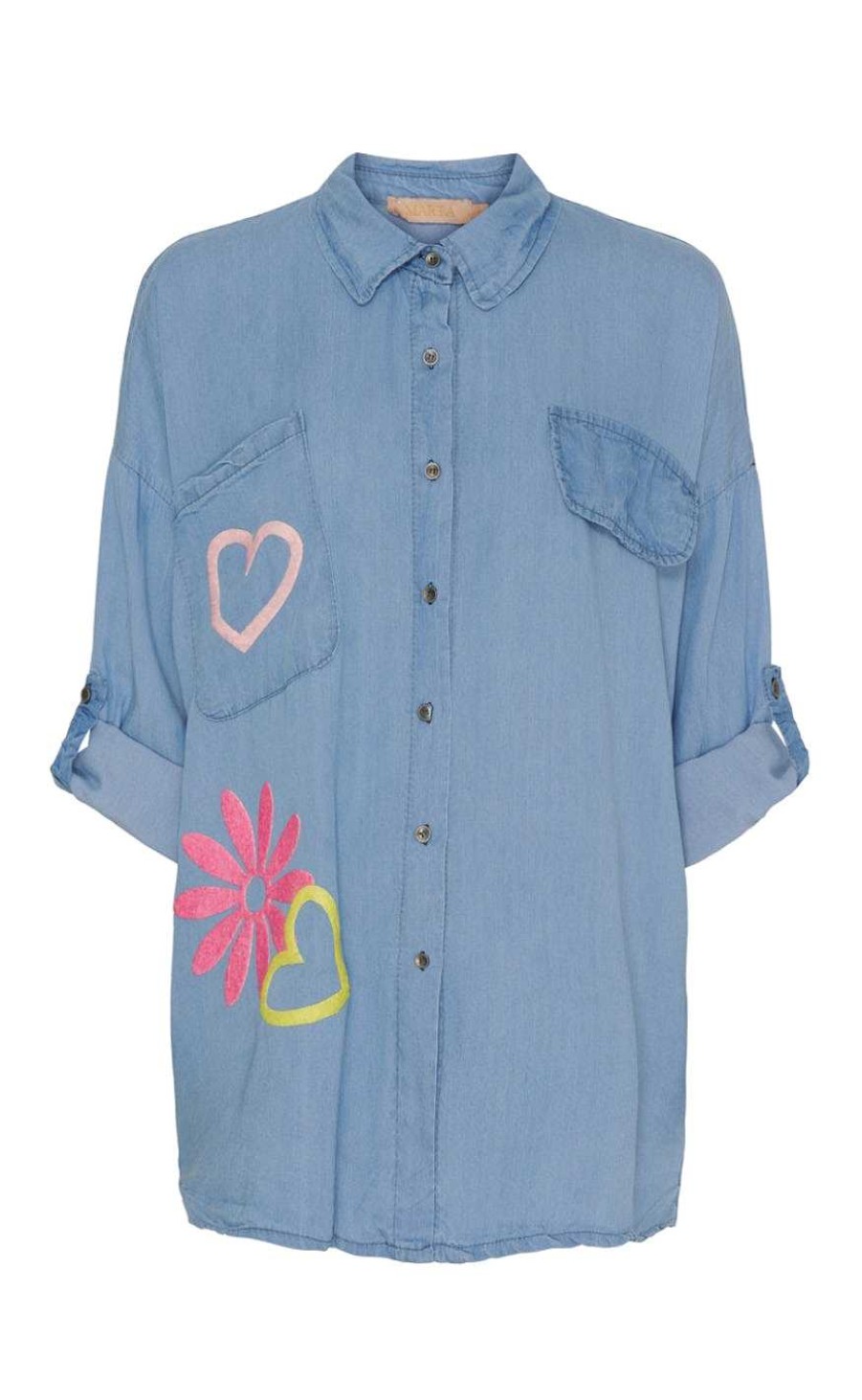 Marta Du Chateau Marta Du Chateau Shirt - 68786 Giovanna - Light Blue | Shirts