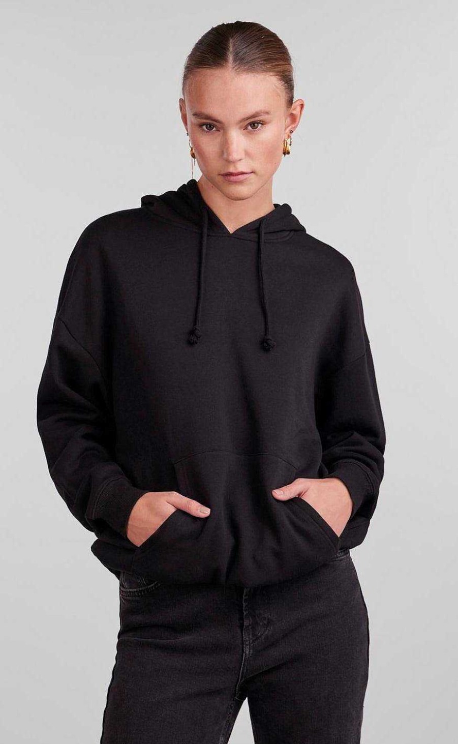 PIECES Pieces Hoodie - Chilli - Black | Knitwear & Sweat