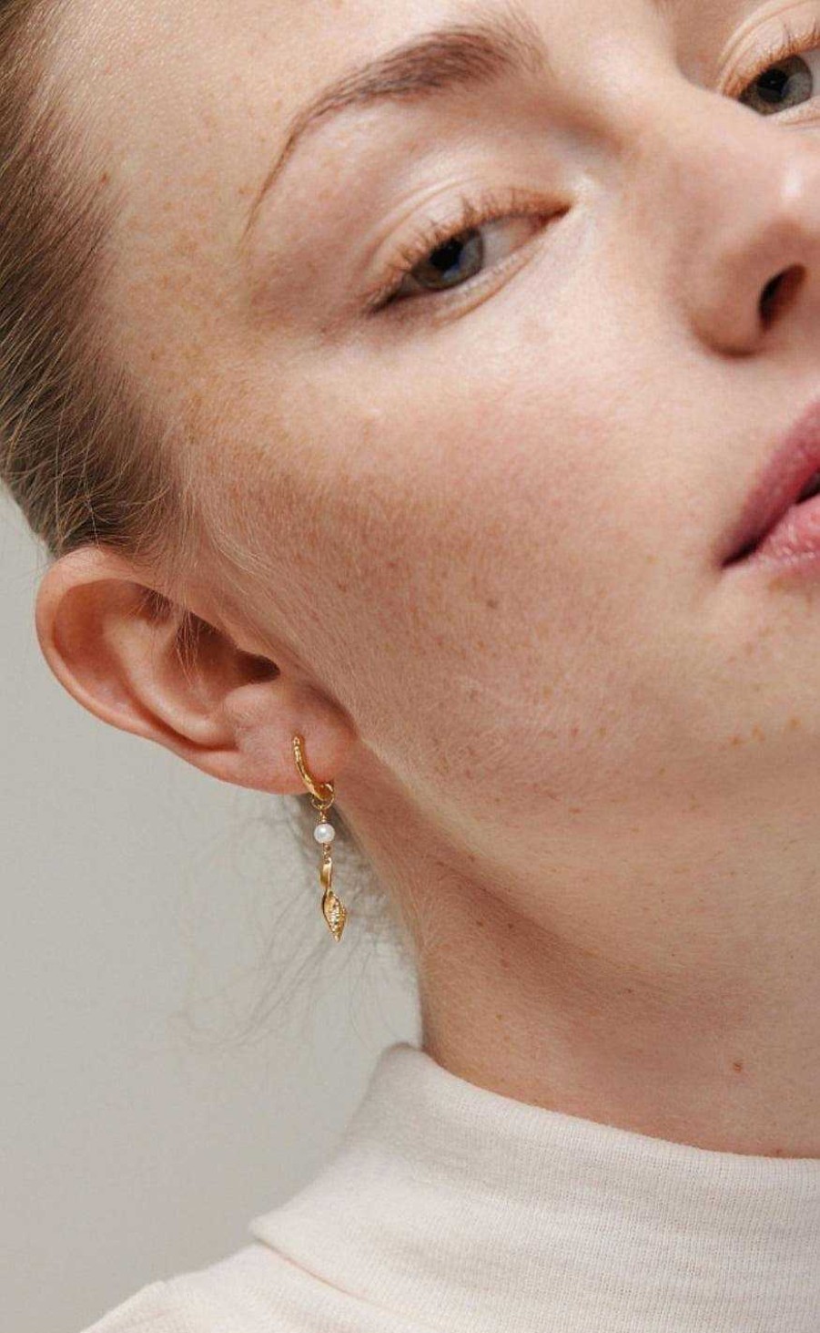 ENAMEL Copenhagen Enamel - Copenhagen Earrings - Hoops May - Gold | Jewelry