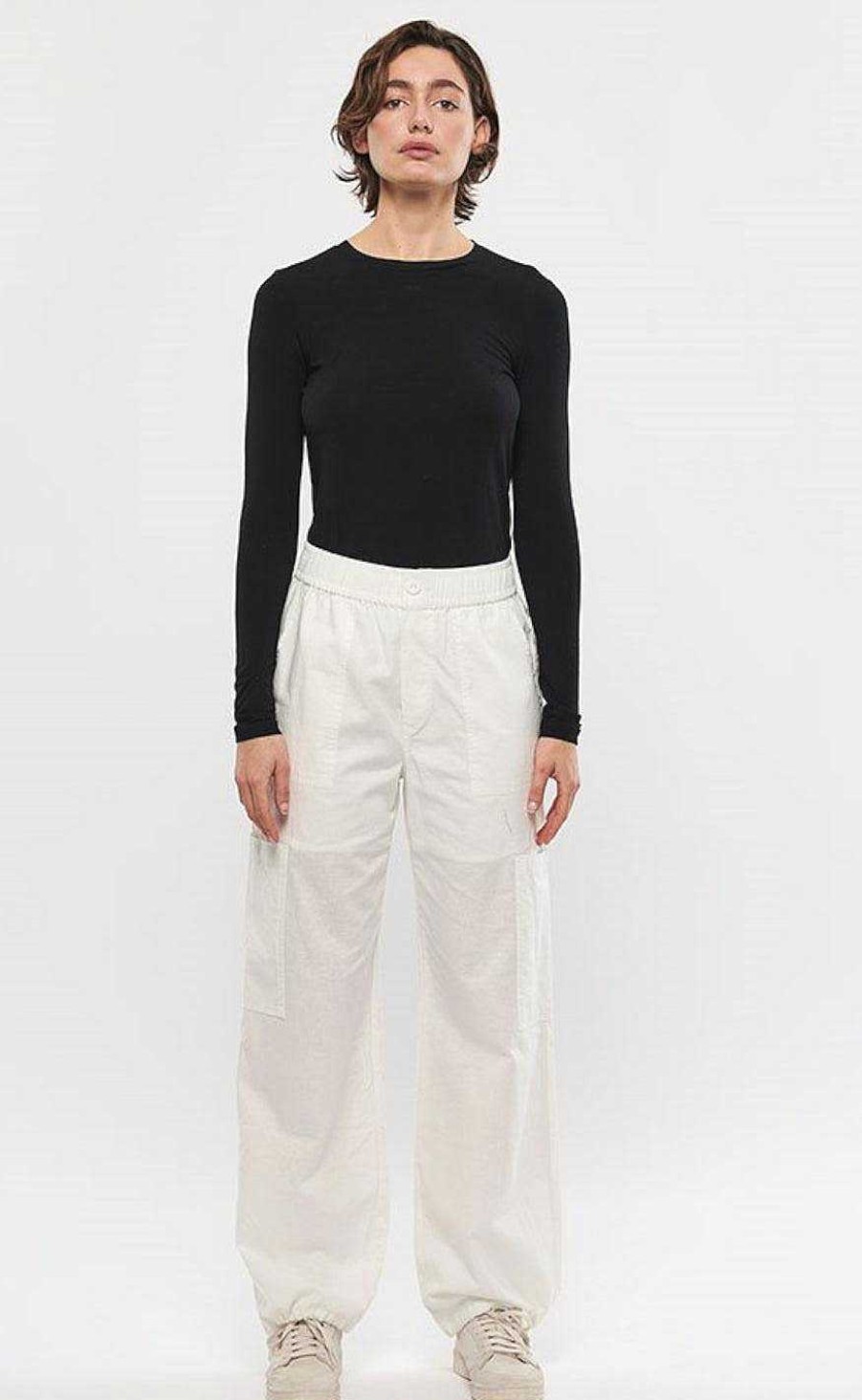 GLOBAL FUNK Global Funk Pants - Lana Li-G - White | Trousers & Jeans