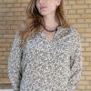 Black Colour Black Color Blouse - Luna - Latte Daisy | Blouses