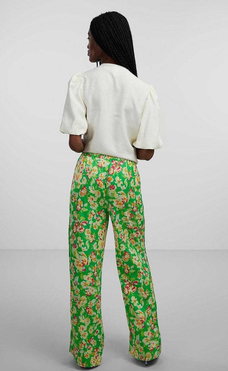 YAS Yas Pants - Uria - Poison Green | Trousers & Jeans