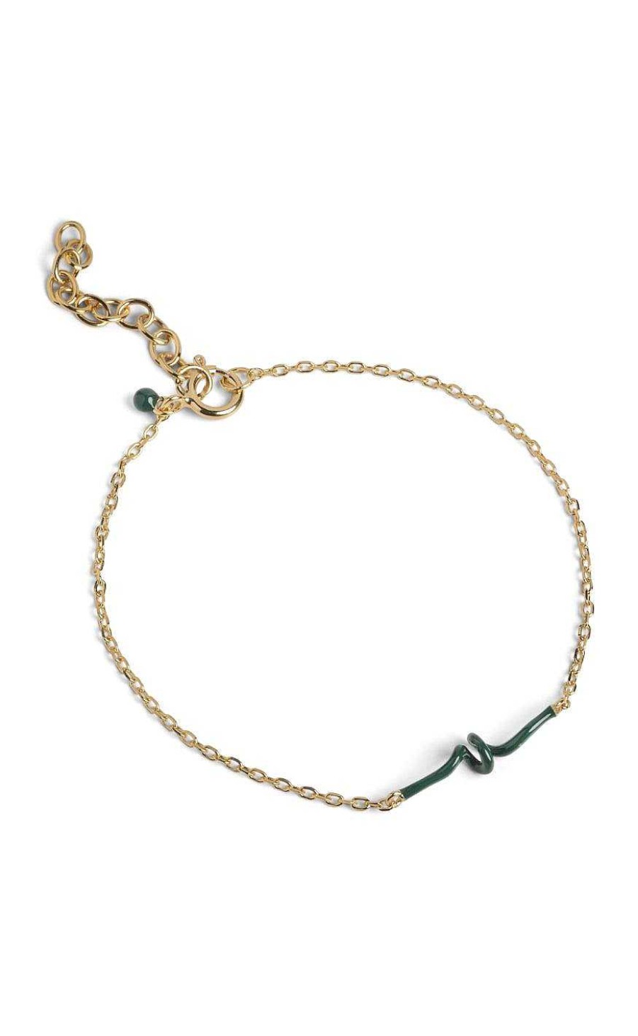 ENAMEL Copenhagen Enamel Copenhagen Bracelet - Twist - Petrol Green | Jewelry