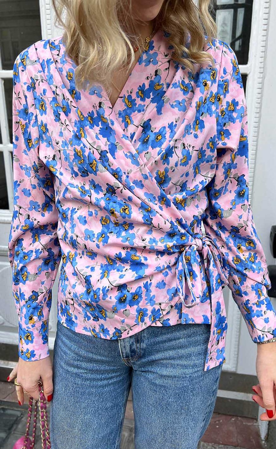 INA Copenhagen Ina Copenhagen Blouse - Josse - Blue Flower | Blouses