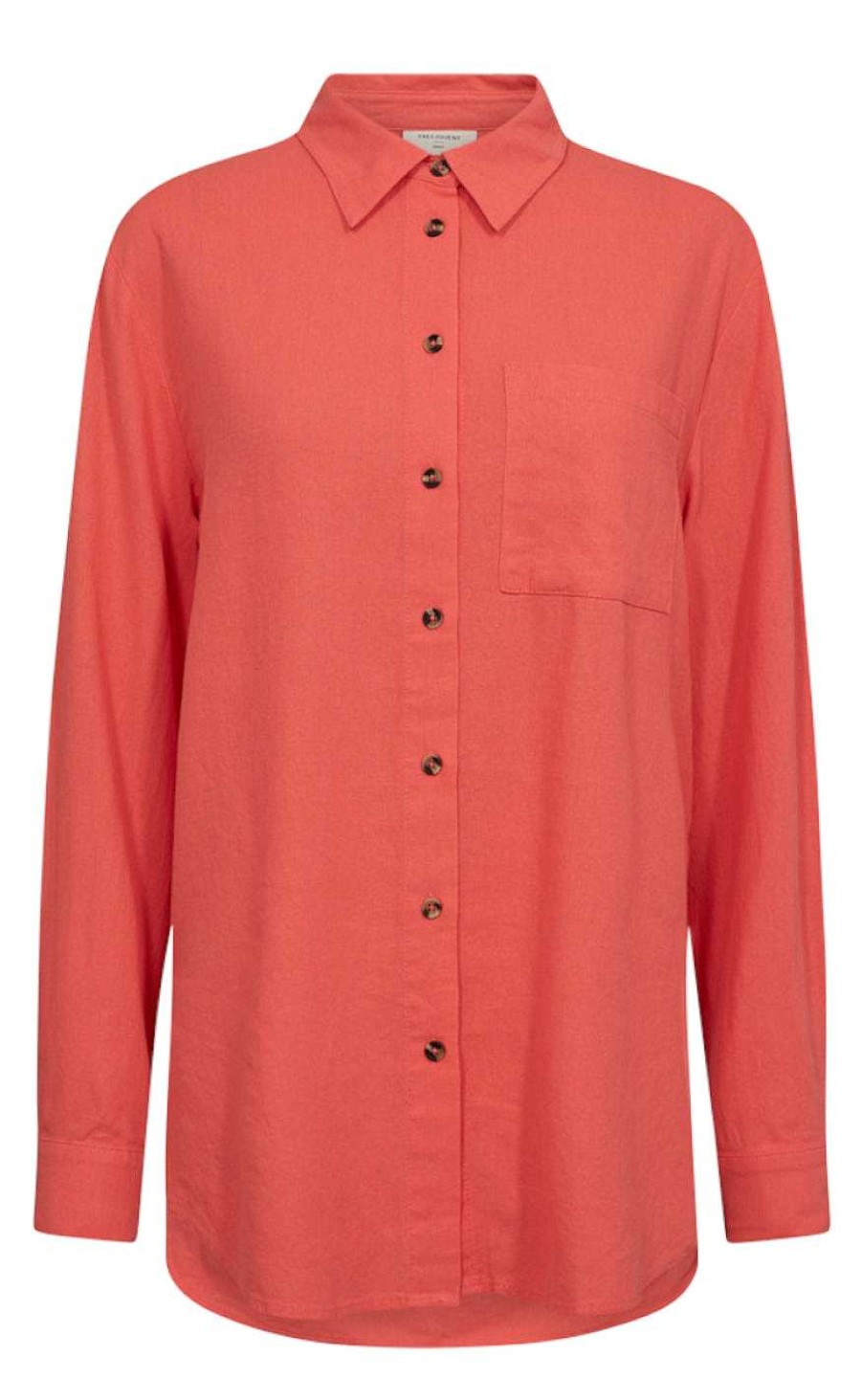 FreeQuent Freequent Shirt - Lava Simple - Hot Coral | Shirts