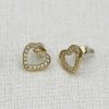 Smykkeli Copenhagen Mykkeli Copenhagen Earrings - Budapest Heart - Gold | Jewelry