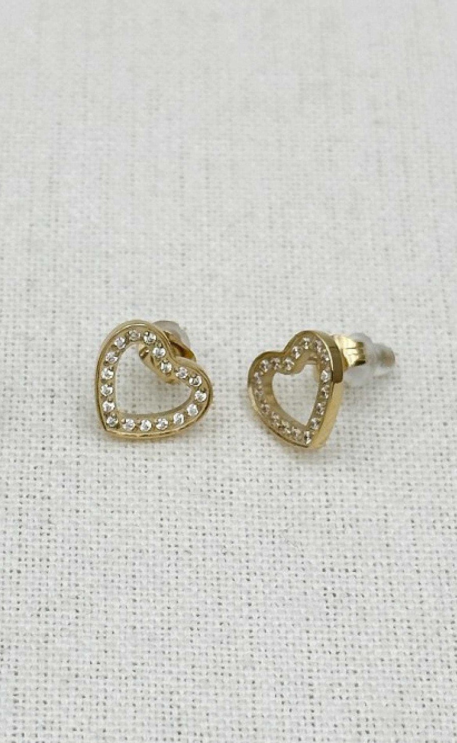 Smykkeli Copenhagen Mykkeli Copenhagen Earrings - Budapest Heart - Gold | Jewelry