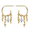 Maanesten Moonstone Earrings - Bayou - Gold | Jewelry